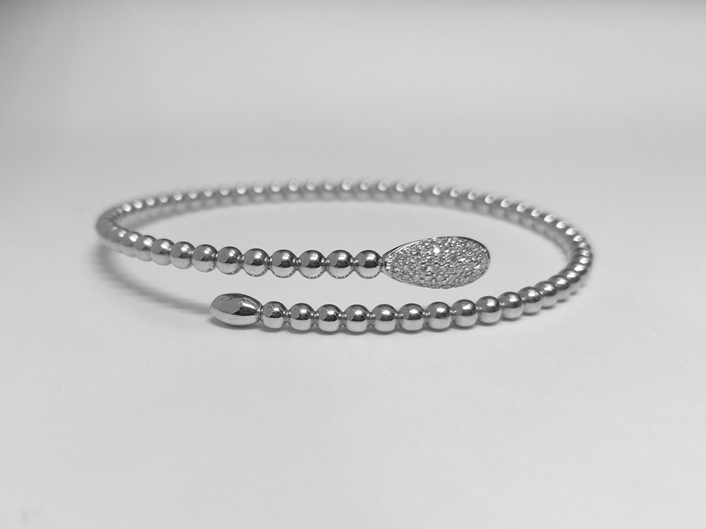 Bracciale oro bianco e 35 diamanti