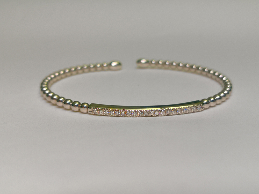 Bracciale oro giallo e 20 diamanti