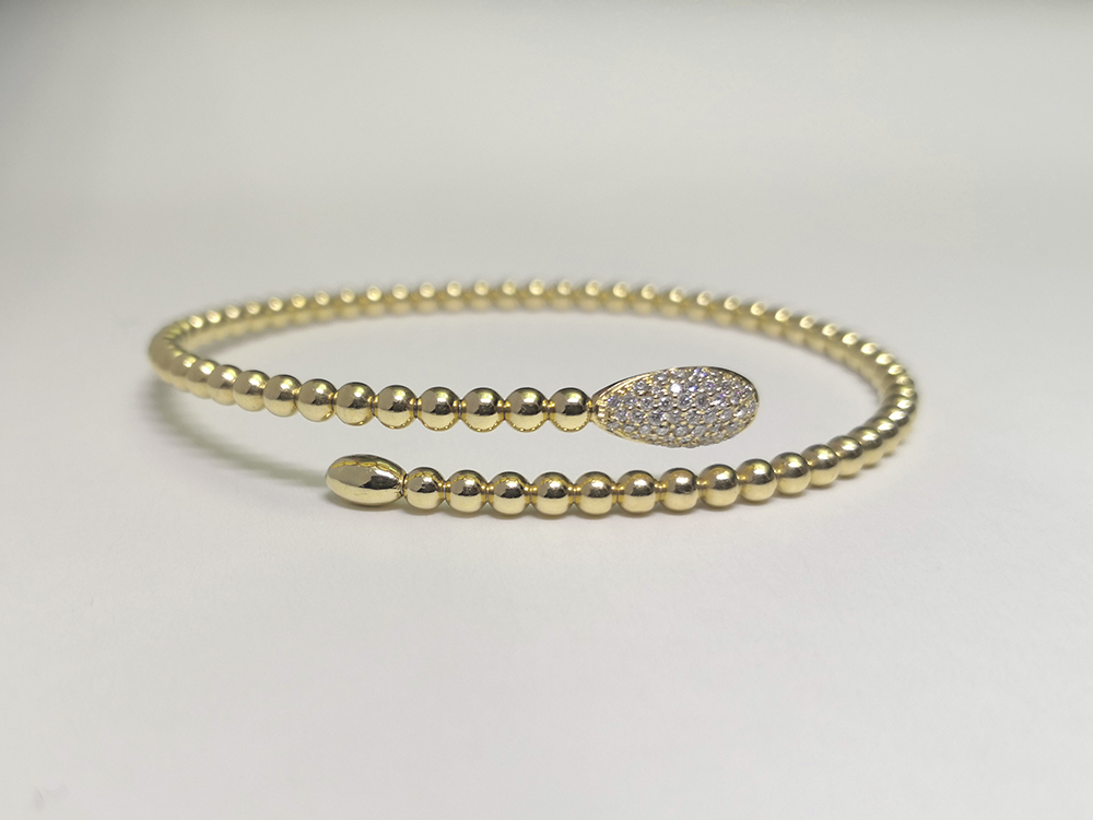 Bracciale oro giallo e 35 diamanti