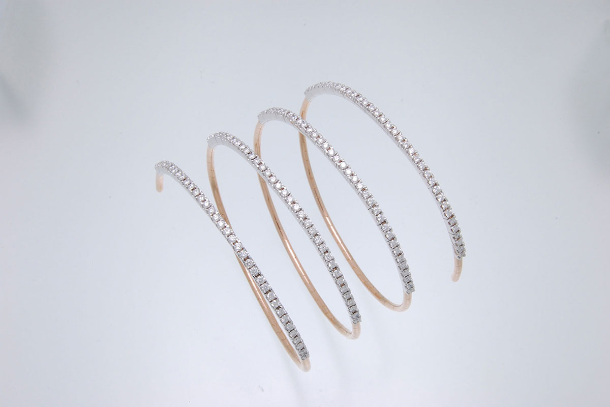 Bracciali in oro e brillanti: bracciale cod. 4695-9