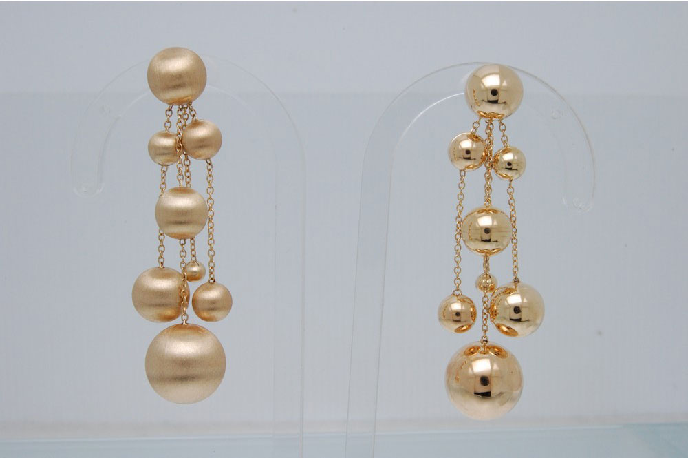 Gold earrings