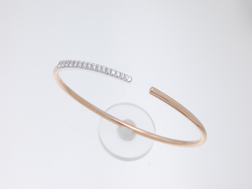 Bracciali oro rosa e diamanti
